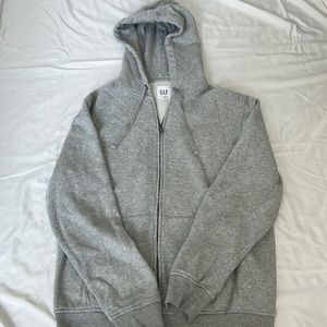 Grey Gap Zip Up Hoodie